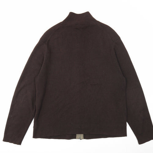 F&F Mens Brown Jacket Size L Zip
