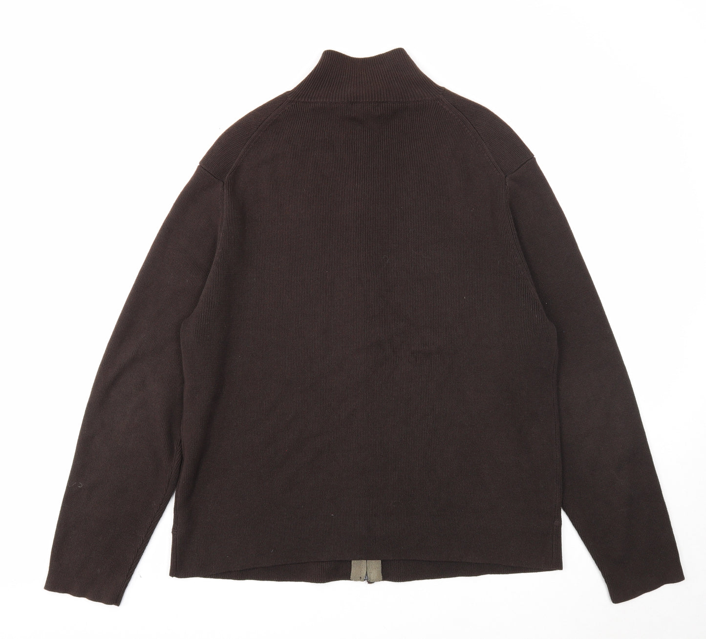 F&F Mens Brown Jacket Size L Zip