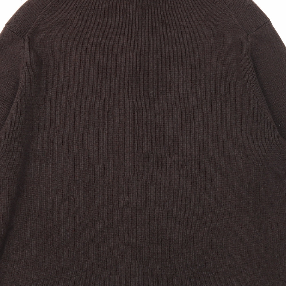 F&F Mens Brown Jacket Size L Zip
