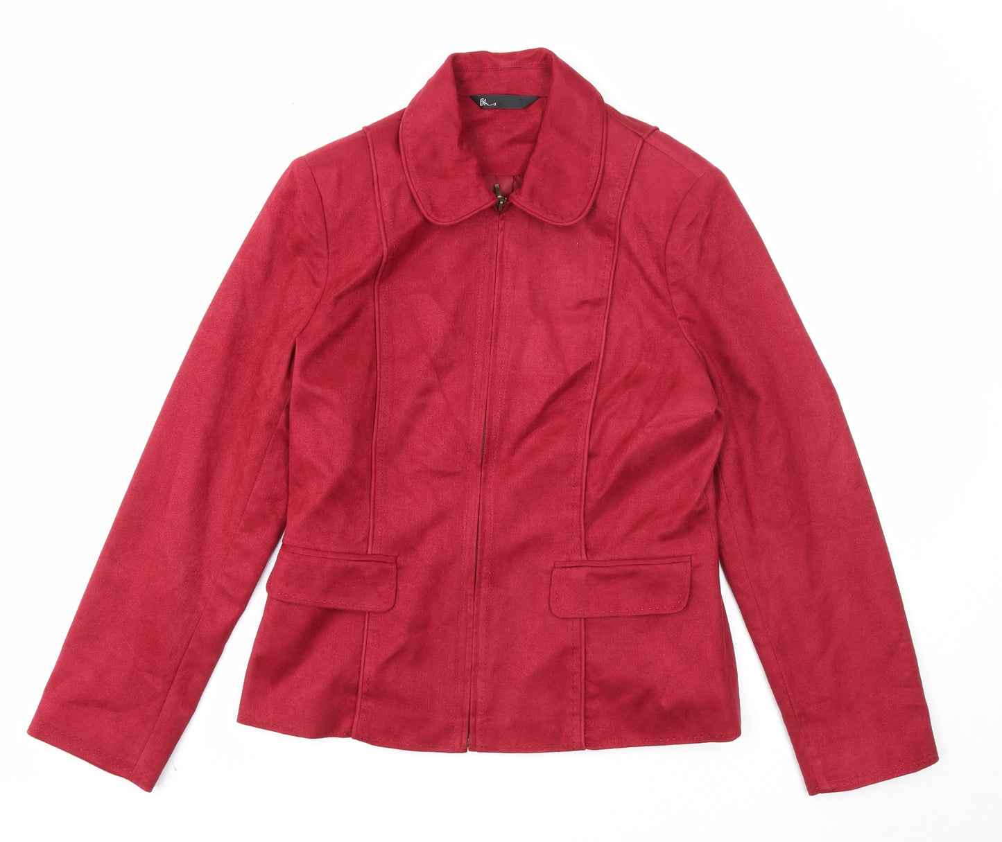 BHS Womens Red Jacket Size 10 Zip