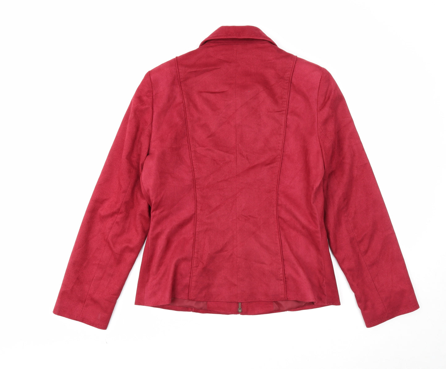BHS Womens Red Jacket Size 10 Zip