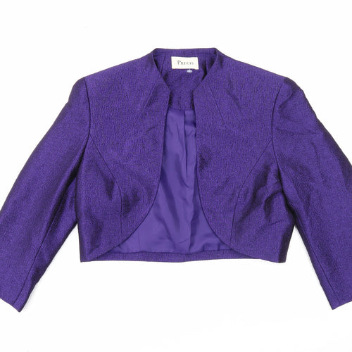 Precis Womens Purple Jacket Blazer Size 10