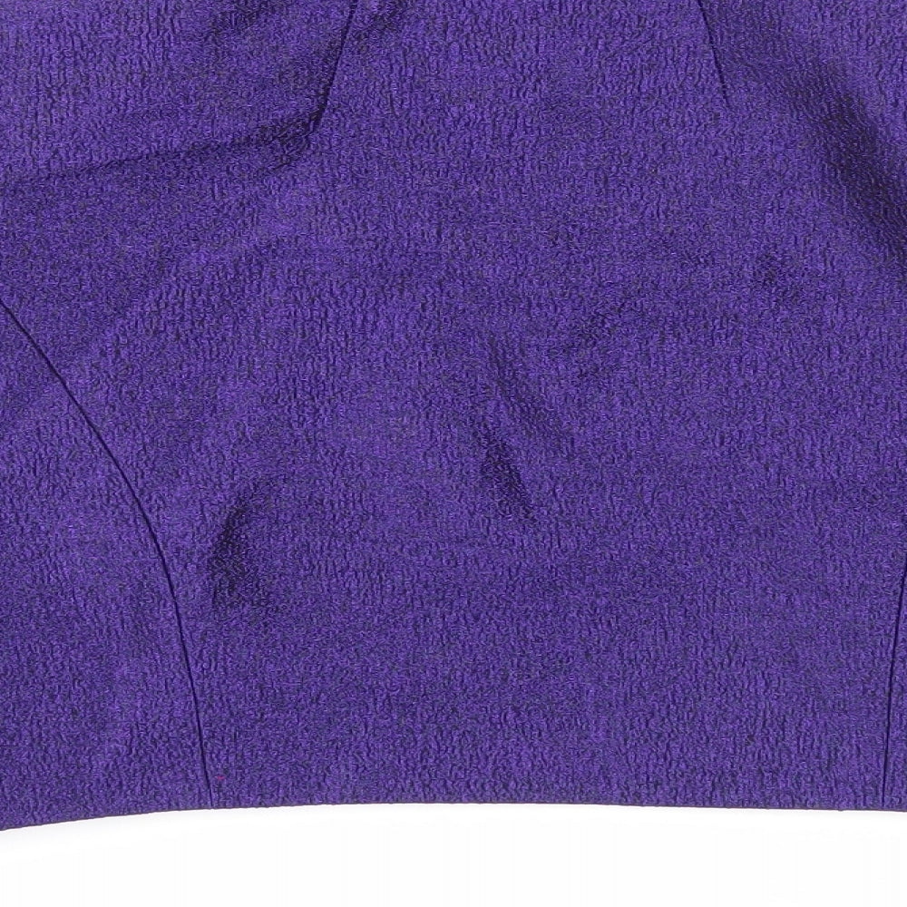 Precis Womens Purple Jacket Blazer Size 10