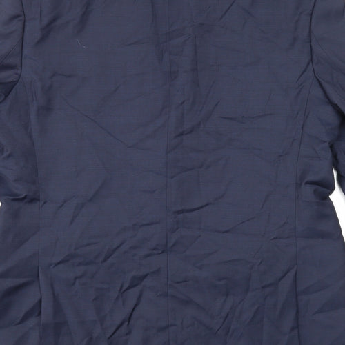 Marks and Spencer Mens Blue Wool Jacket Suit Jacket Size 42 Regular