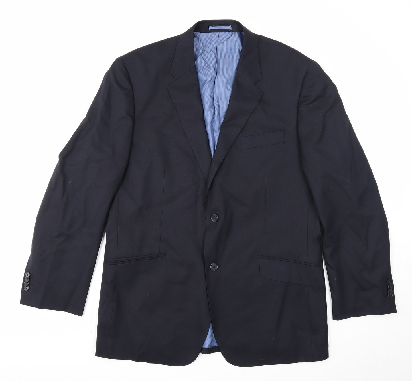 Geirge Mens Black Polyester Jacket Suit Jacket Size 42 Regular