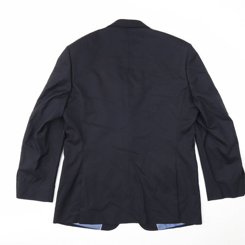 Geirge Mens Black Polyester Jacket Suit Jacket Size 42 Regular