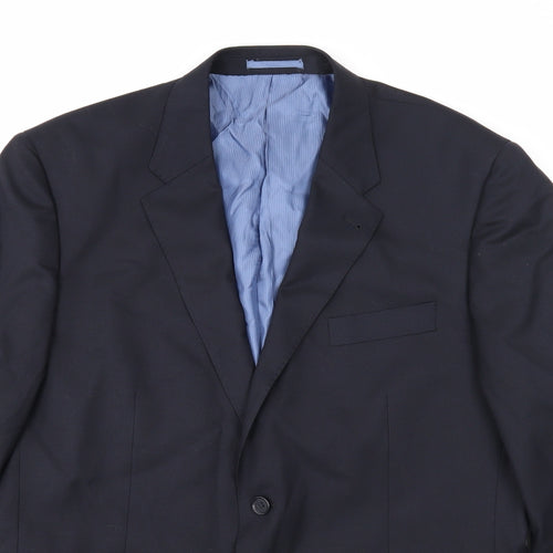 Geirge Mens Black Polyester Jacket Suit Jacket Size 42 Regular