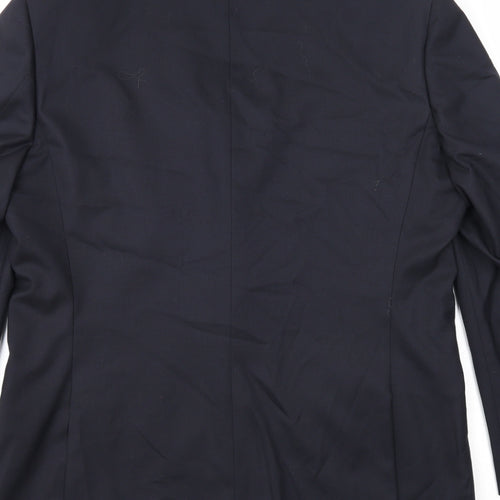 Geirge Mens Black Polyester Jacket Suit Jacket Size 42 Regular