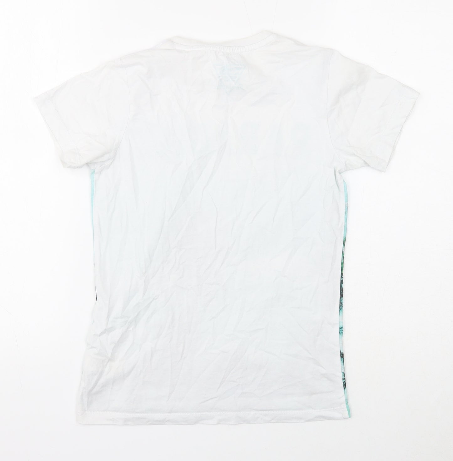 West Coast Boys White Cotton Basic T-Shirt Size 10 Years Round Neck Pullover - Paradise