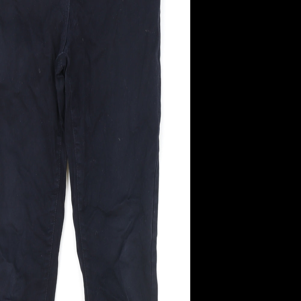 TU Womens Blue Cotton Skinny Jeans Size 10 Regular Zip