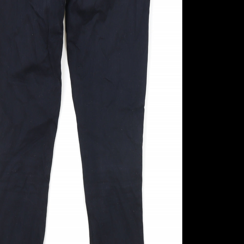 TU Womens Blue Cotton Skinny Jeans Size 10 Regular Zip