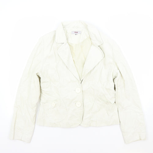 Alibi Womens Ivory Jacket Blazer Size 14 Button