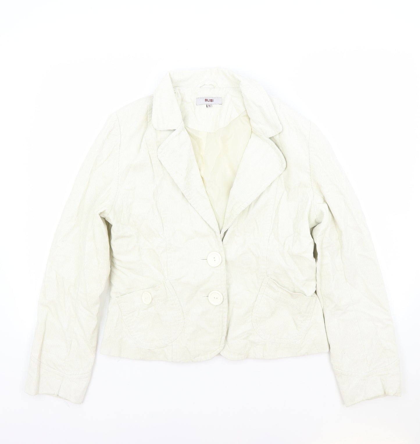 Alibi Womens Ivory Jacket Blazer Size 14 Button