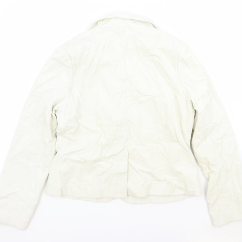 Alibi Womens Ivory Jacket Blazer Size 14 Button