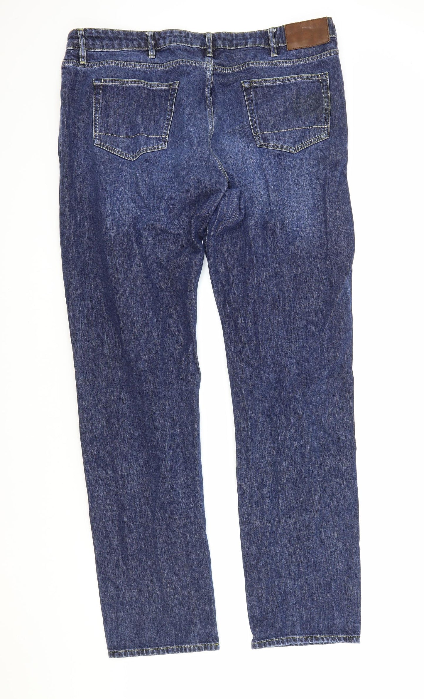 Boden Mens Blue Cotton Straight Jeans Size 40 in L36 in Regular Button