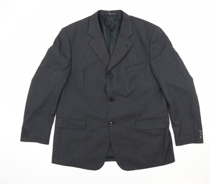 Ciro Citterio Mens Grey Polyester Jacket Suit Jacket Size 44 Regular
