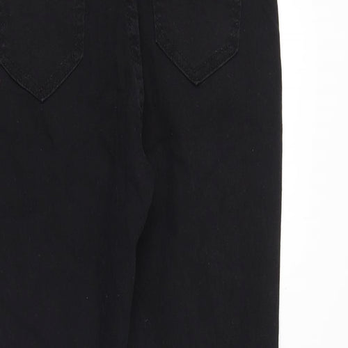 SheIn Womens Black Cotton Skinny Jeans Size S Regular Zip