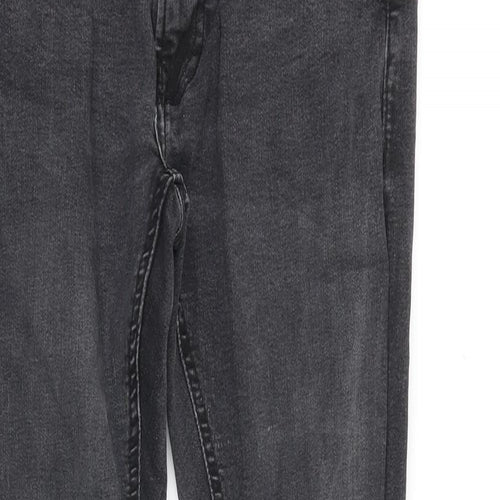 Matalan Mens Grey Cotton Skinny Jeans Size 28 in Slim Zip