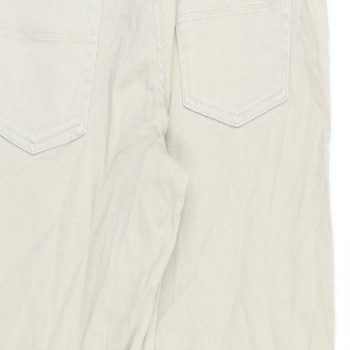 Union Blues Mens Beige Cotton Straight Jeans Size 34 in Regular Zip
