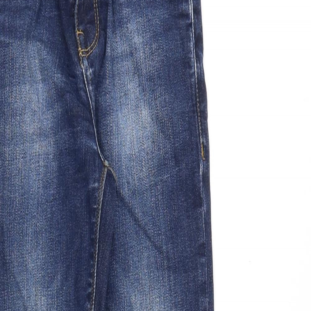 NEXT Boys Blue Cotton Skinny Jeans Size 10 Years Regular Zip