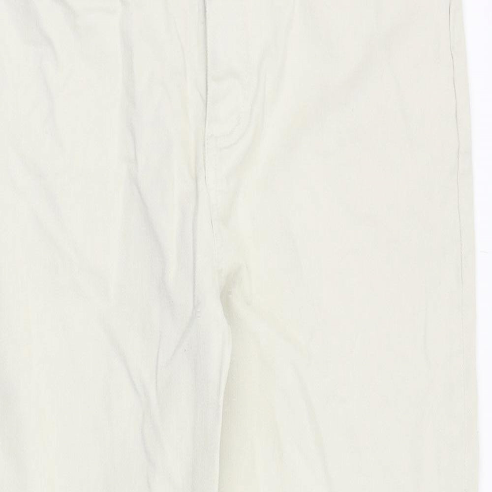 Cotton Traders Mens Beige Cotton Straight Jeans Size 34 in Regular Zip