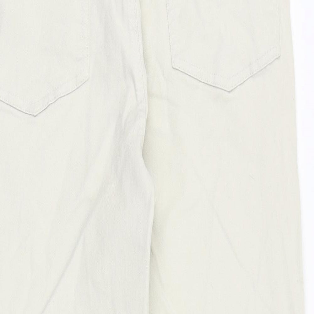 Cotton Traders Mens Beige Cotton Straight Jeans Size 34 in Regular Zip