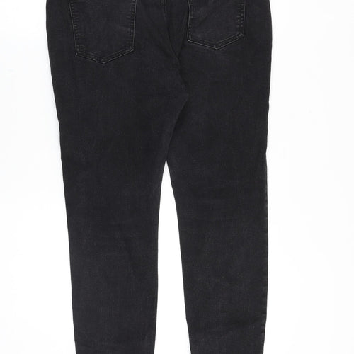 Boohoo Mens Black Cotton Skinny Jeans Size 23 in Regular Zip