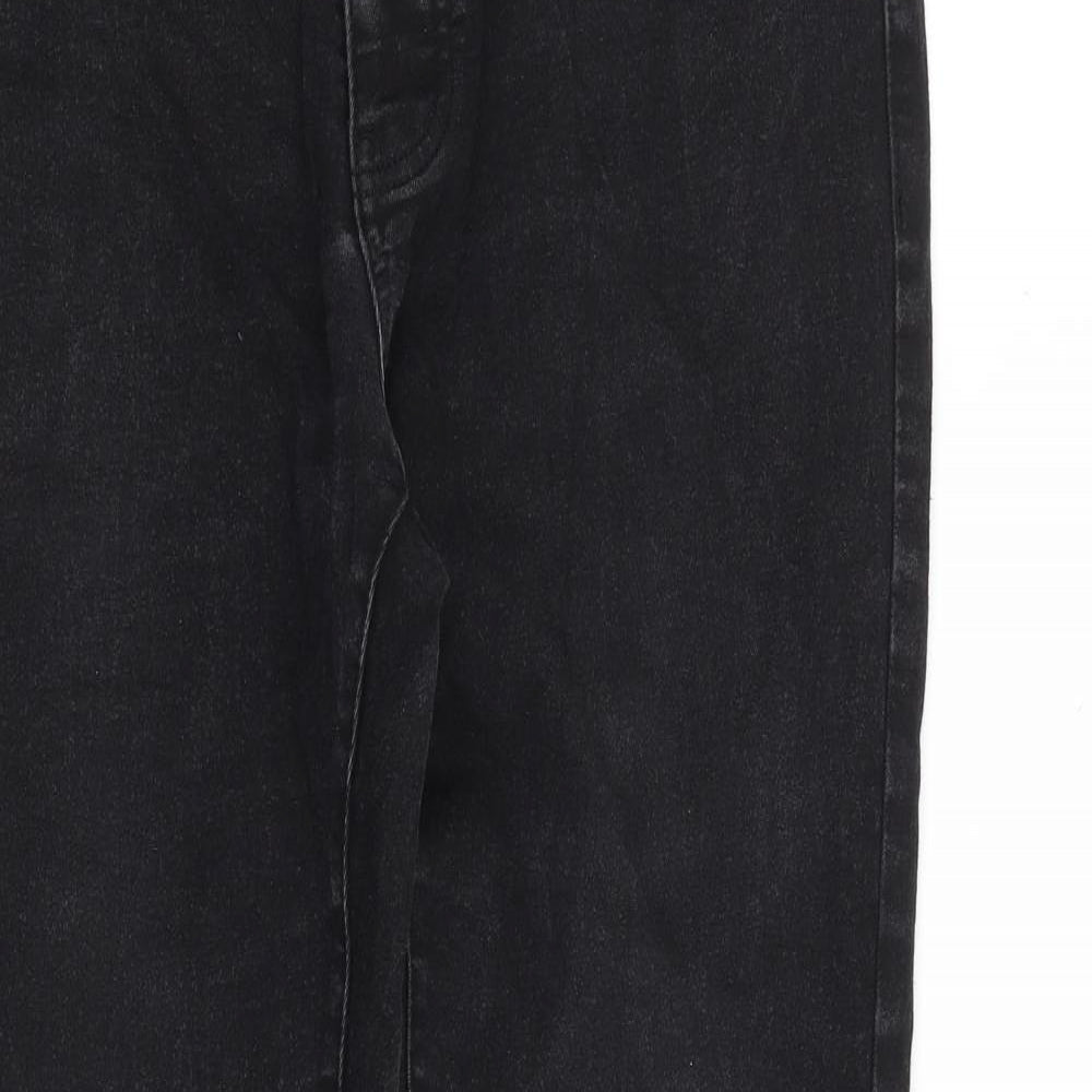 Boohoo Mens Black Cotton Skinny Jeans Size 23 in Regular Zip