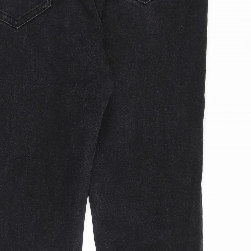 Boohoo Mens Black Cotton Skinny Jeans Size 23 in Regular Zip