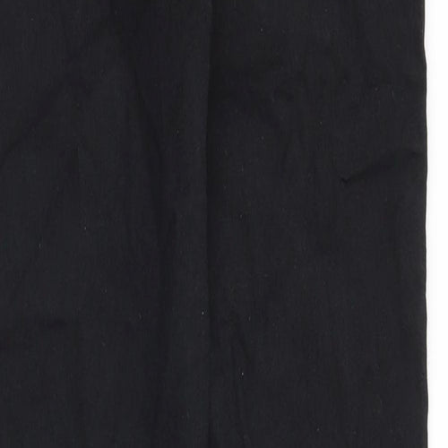 River Island Girls Black Cotton Skinny Jeans Size 12 Years Regular Zip