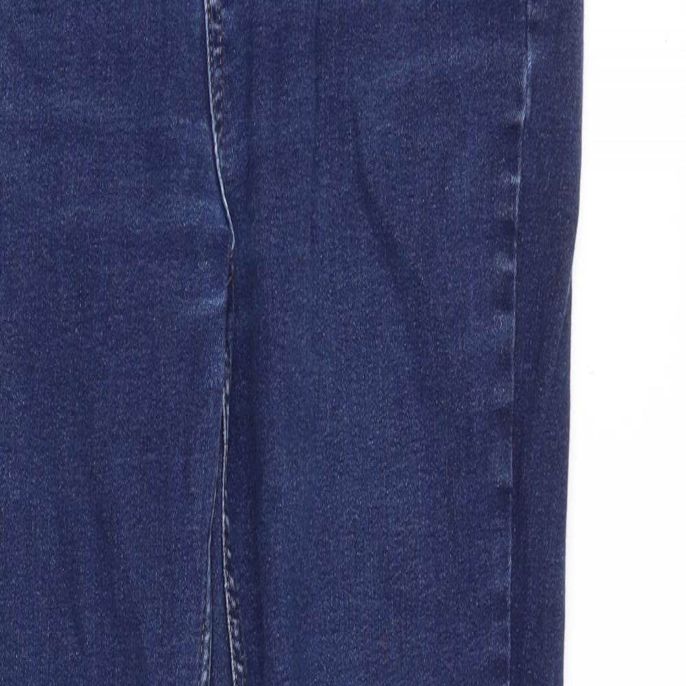 Oasis Womens Blue Cotton Skinny Jeans Size 32 in Slim Zip