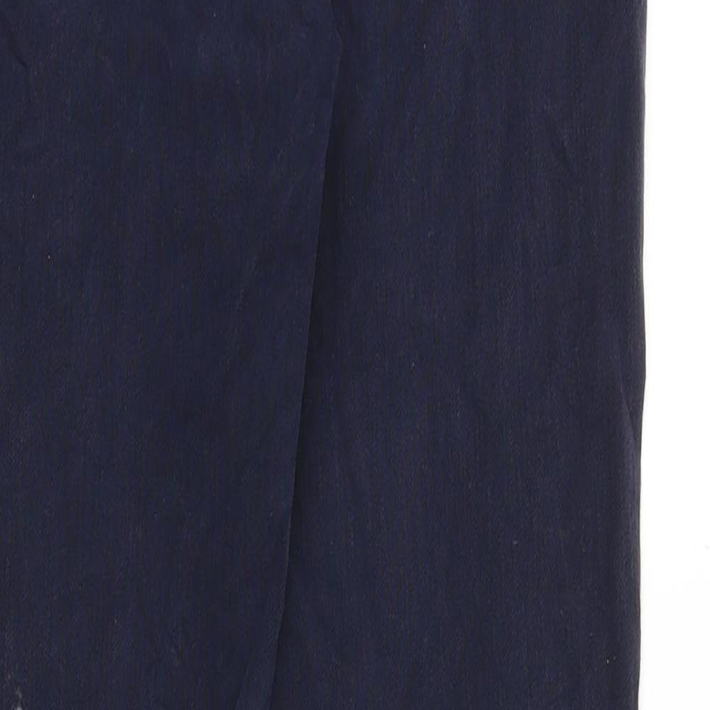 French Connection Womens Blue Cotton Skinny Jeans Size 12 Slim Button