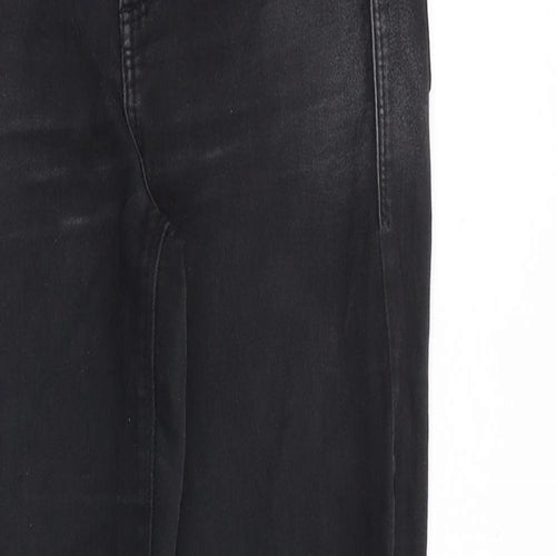 Dorothy Perkins Womens Black Cotton Skinny Jeans Size 8 Slim Zip