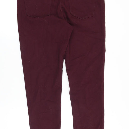M&Co Womens Purple Cotton Skinny Jeans Size 32 in Slim
