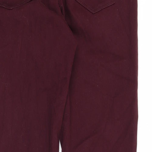 M&Co Womens Purple Cotton Skinny Jeans Size 32 in Slim