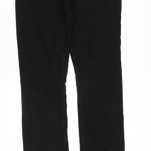 Selected Homme Mens Black Cotton Straight Jeans Size 38 in Regular Zip
