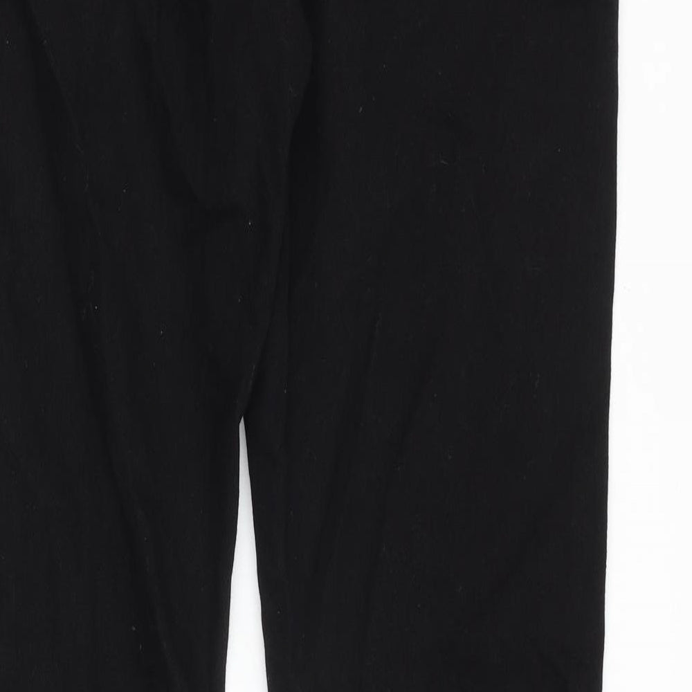 Selected Homme Mens Black Cotton Straight Jeans Size 38 in Regular Zip