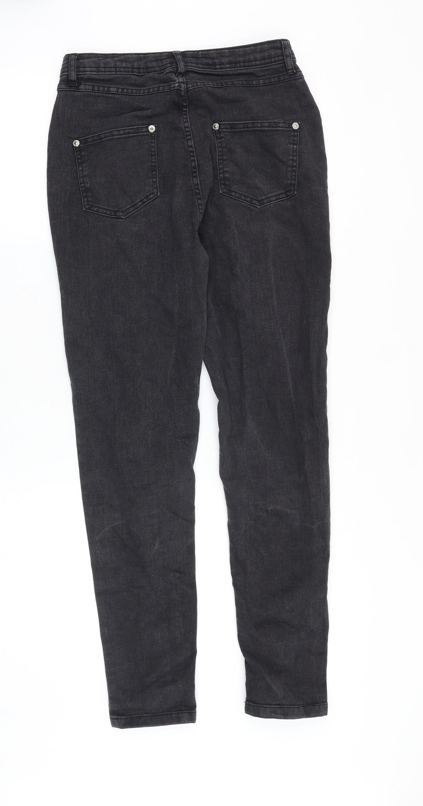 WEDNESDAY'S GIRL Womens Black Cotton Skinny Jeans Size 26 in Regular Zip