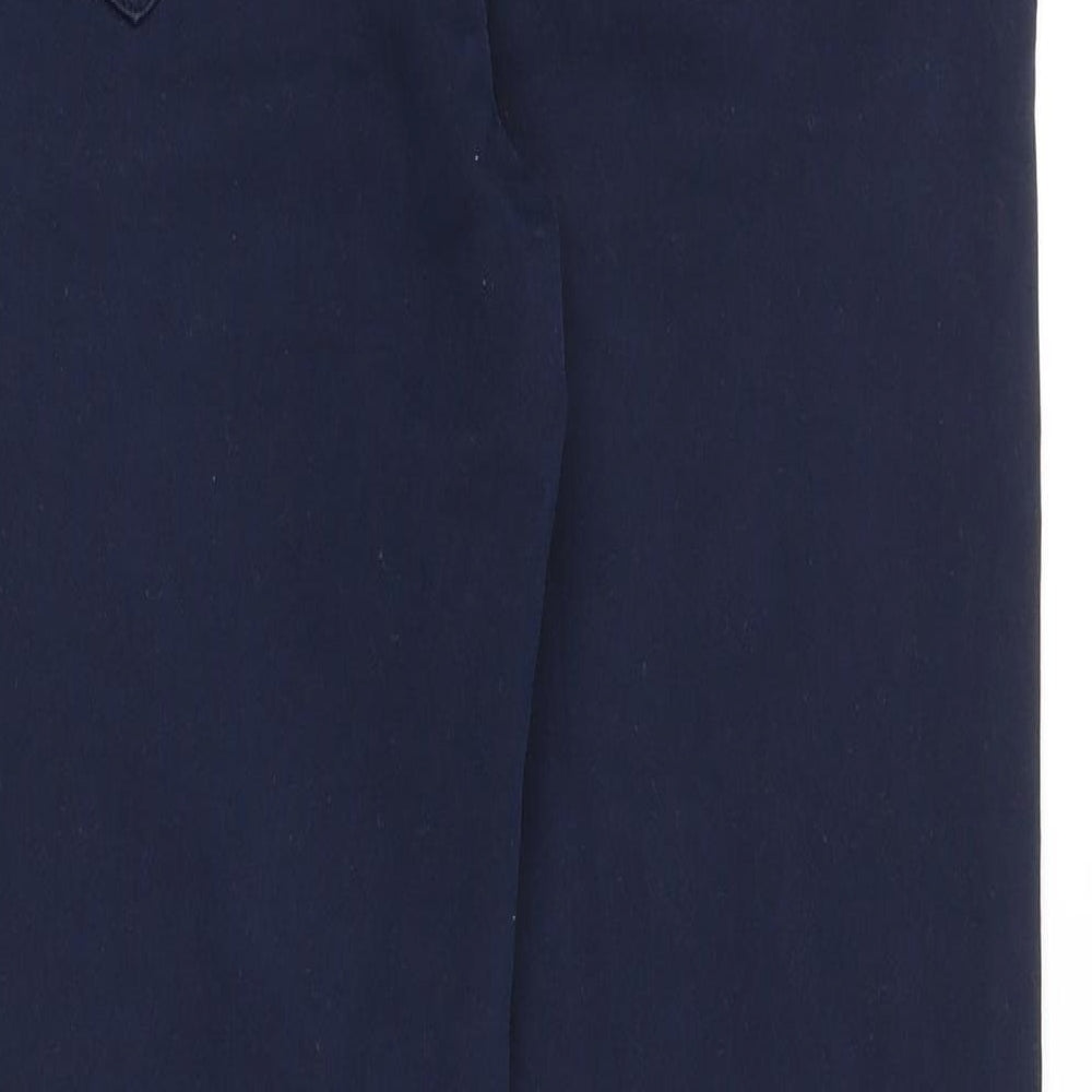 Springfield Womens Blue Cotton Straight Jeans Size 12 Slim Zip