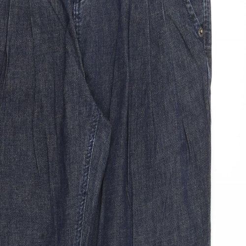 Select Denim Womens Blue Cotton Straight Jeans Size 12 Regular Zip