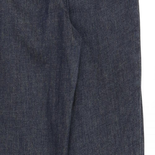 Select Denim Womens Blue Cotton Straight Jeans Size 12 Regular Zip