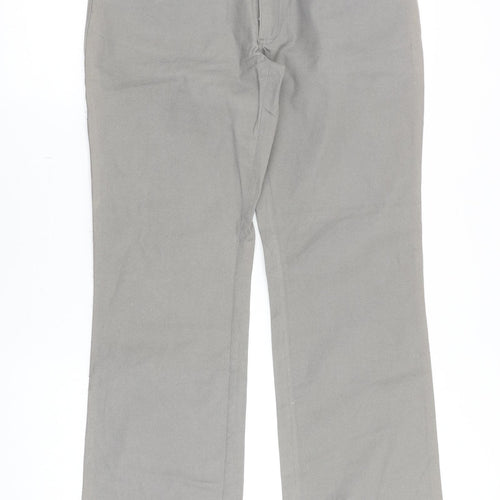 Blurr Womens Grey Cotton Straight Jeans Size 32 in Regular Zip