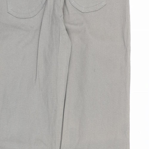 Blurr Womens Grey Cotton Straight Jeans Size 32 in Regular Zip