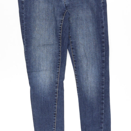 Gap Womens Blue Cotton Skinny Jeans Size 28 in Slim Zip