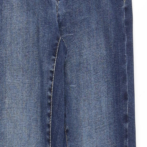 Gap Womens Blue Cotton Skinny Jeans Size 28 in Slim Zip