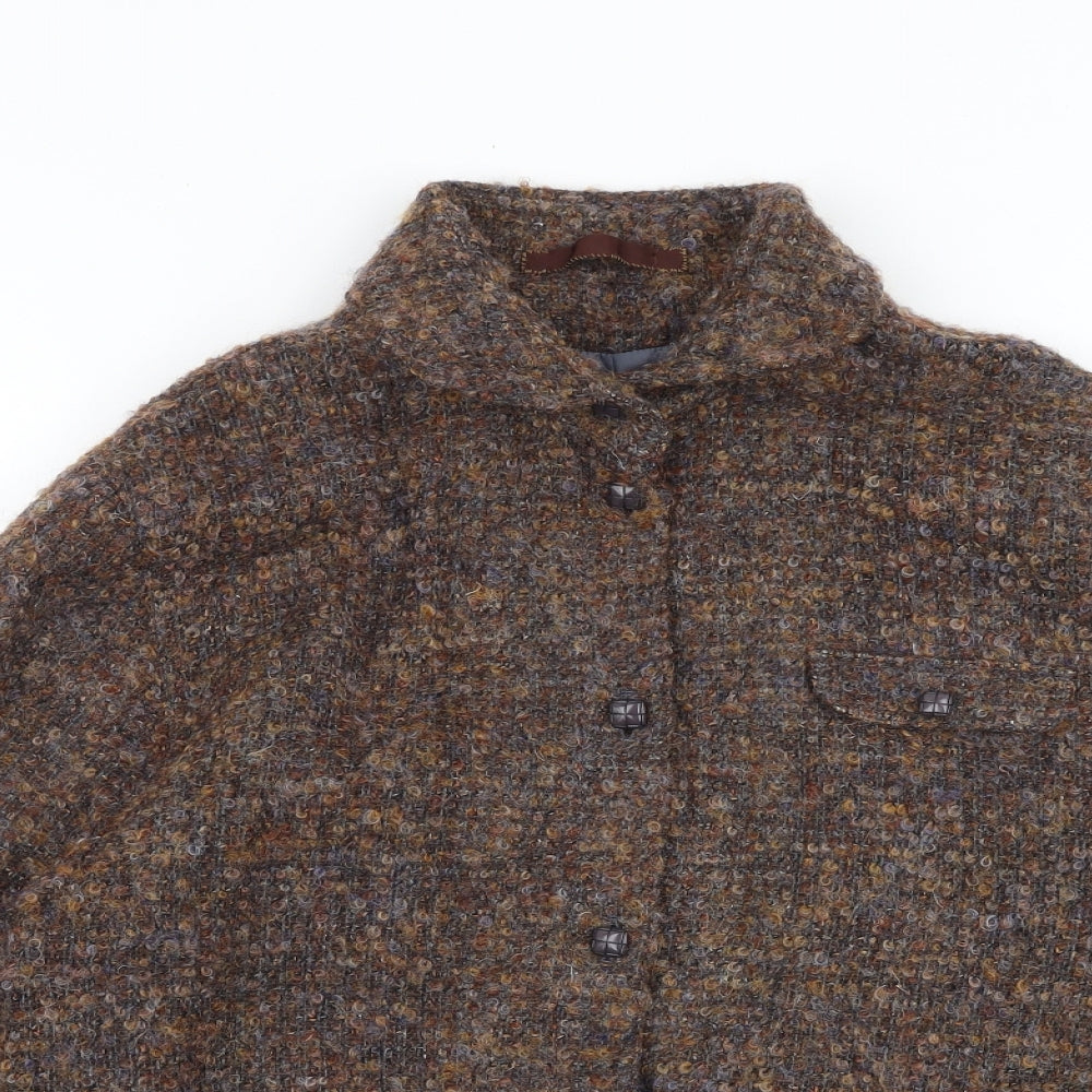 Viyella Womens Brown Jacket Size 12 Button