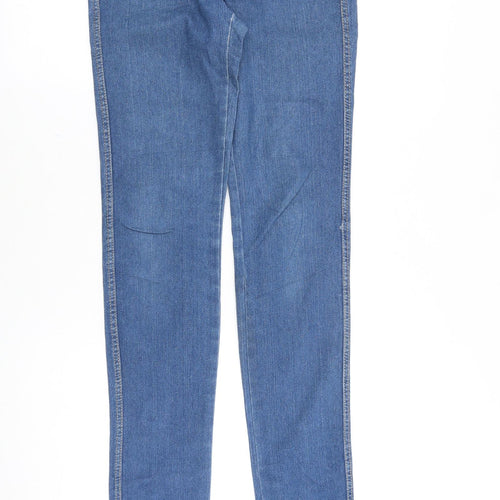H&M Womens Blue Cotton Skinny Jeans Size 26 in Slim Zip