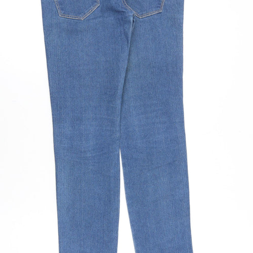 H&M Womens Blue Cotton Skinny Jeans Size 26 in Slim Zip