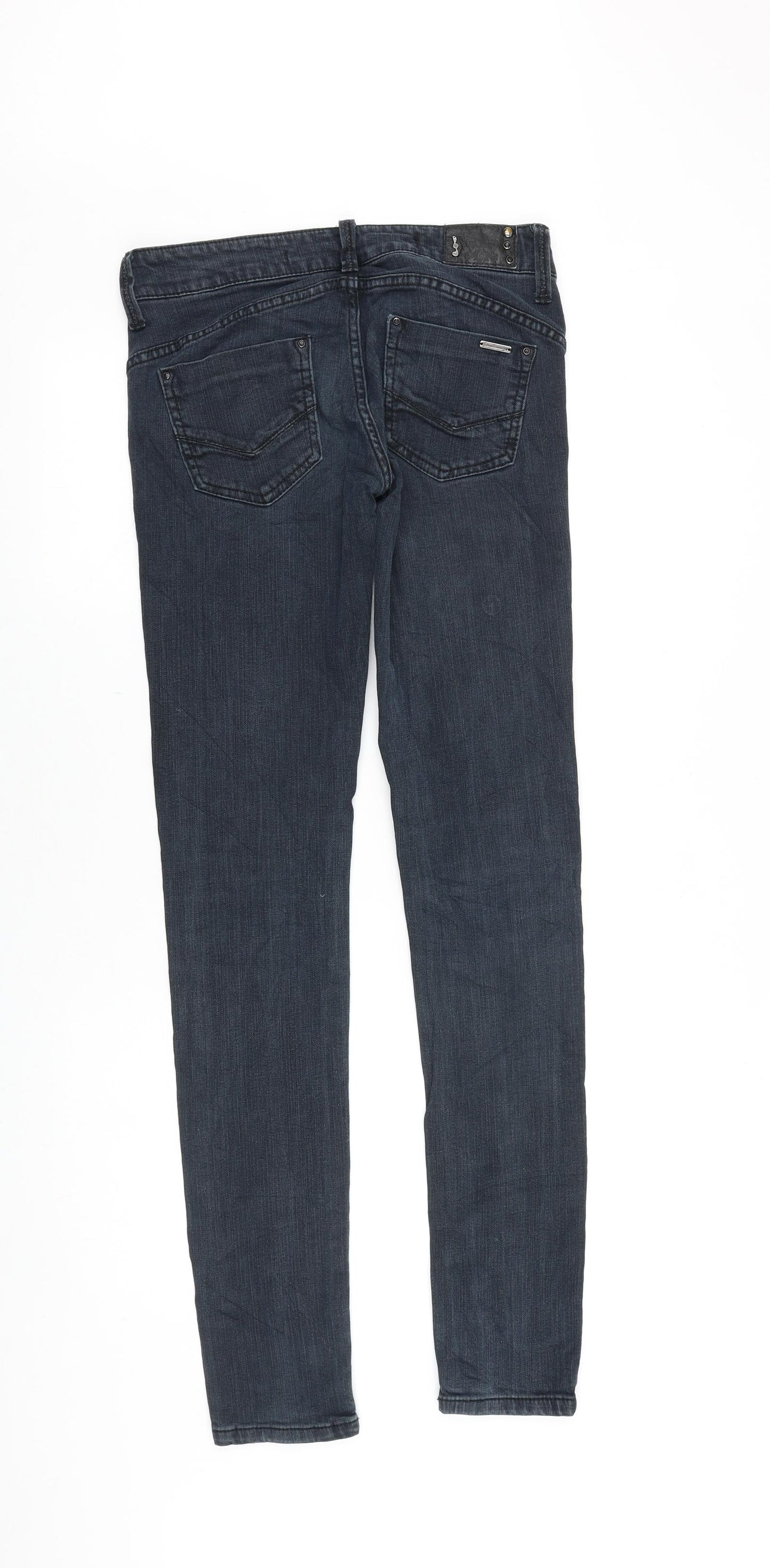 Stradivarius Womens Black Cotton Skinny Jeans Size 30 in Slim Zip