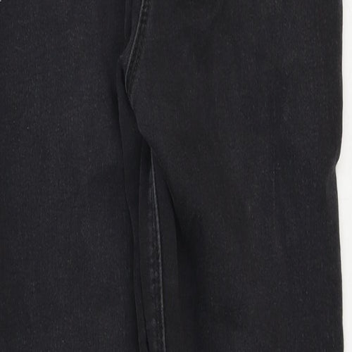 Marks and Spencer Girls Black Cotton Skinny Jeans Size 13-14 Years Regular